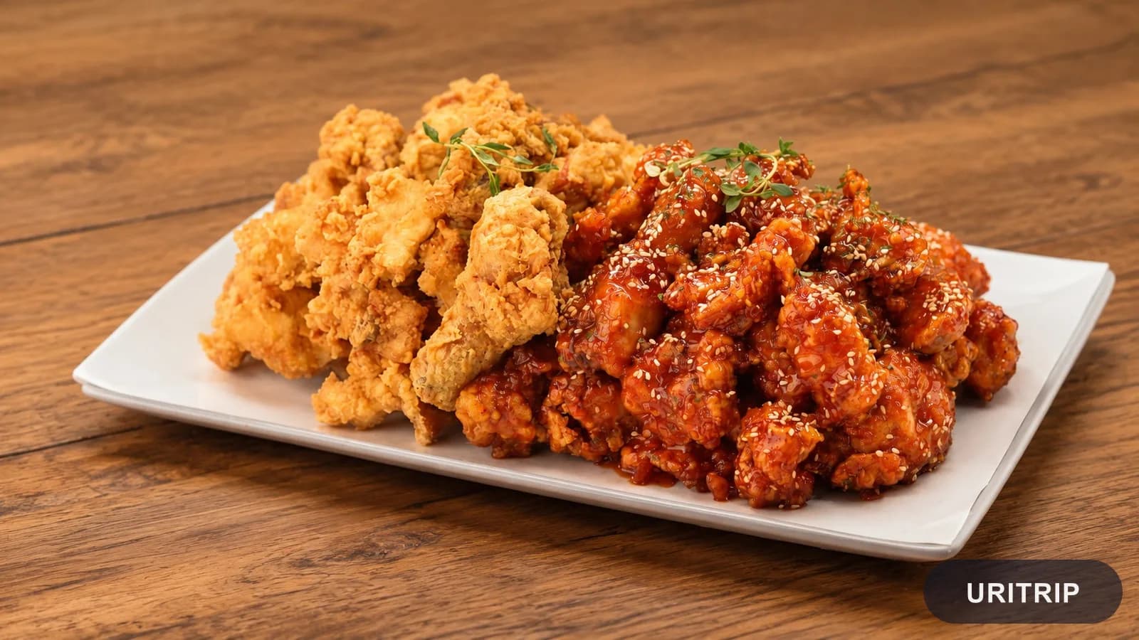 明洞のノラントンダクで味わうフライドチキンとヤンニョムチキン
