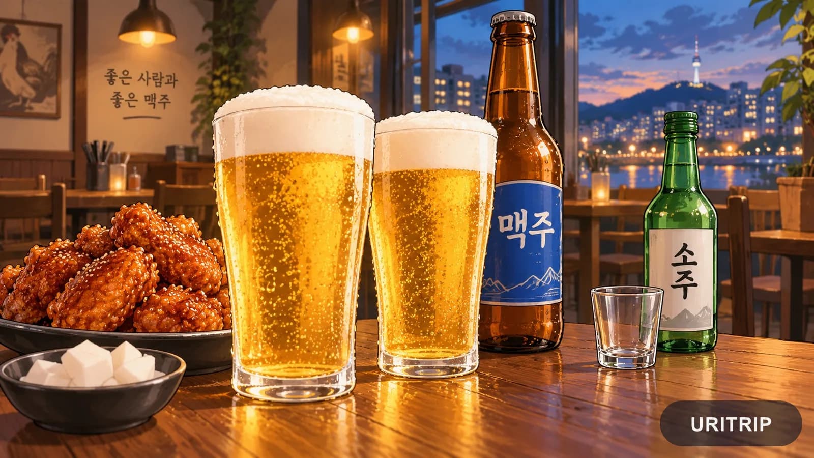 韓国ビール｜苦味が少なく、料理にもソメクにも合わせやすい
