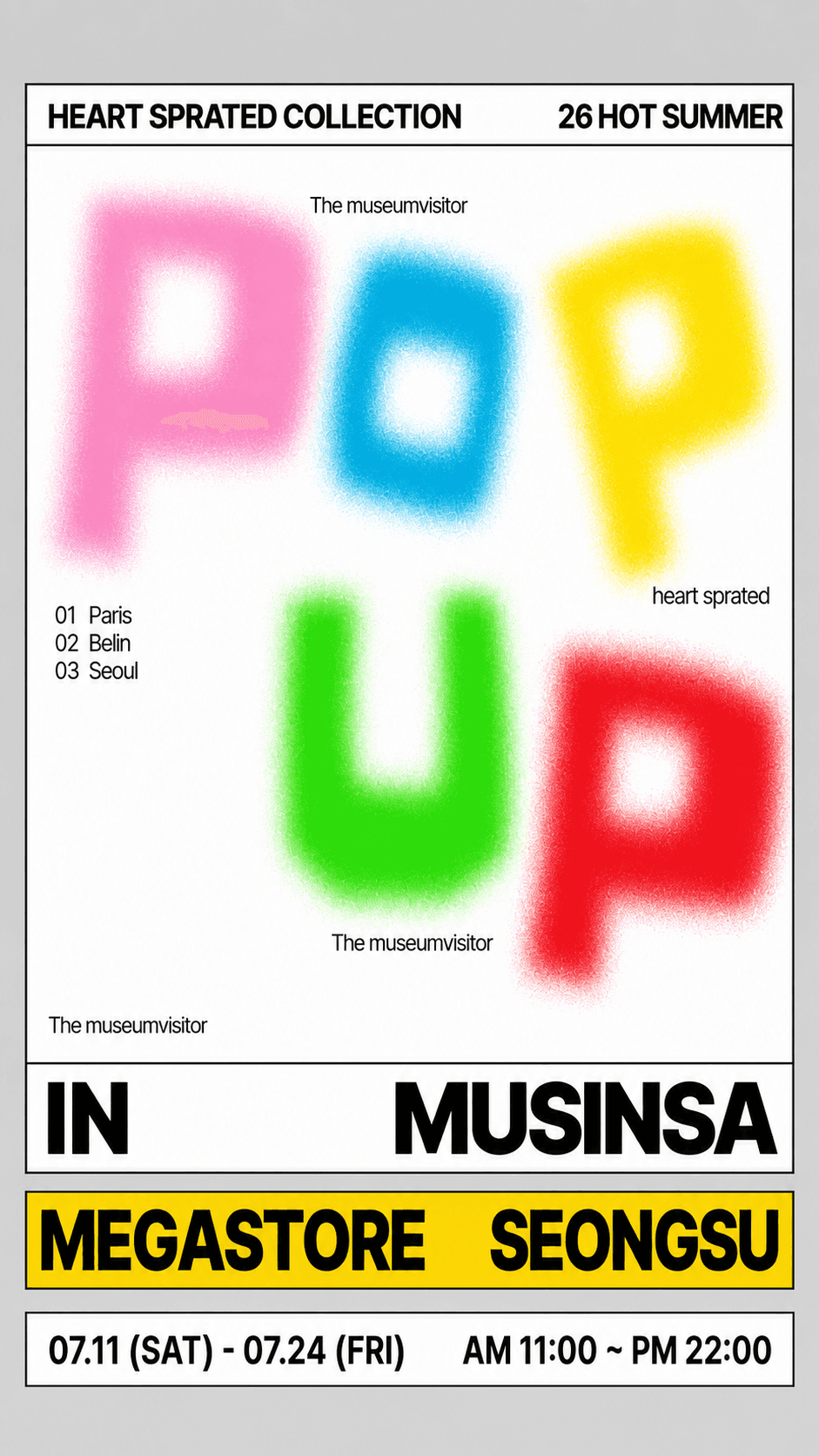 THE MUSEUM VISITOR ポップアップ