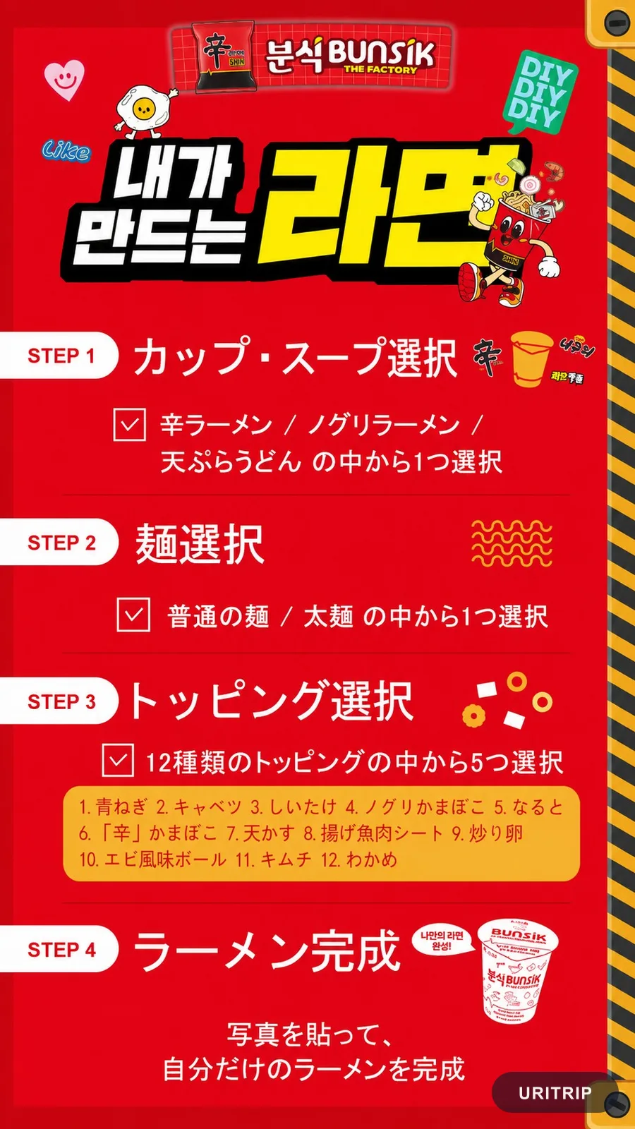 辛ラーメン粉食 THE FACTORY 聖水ポップアップ