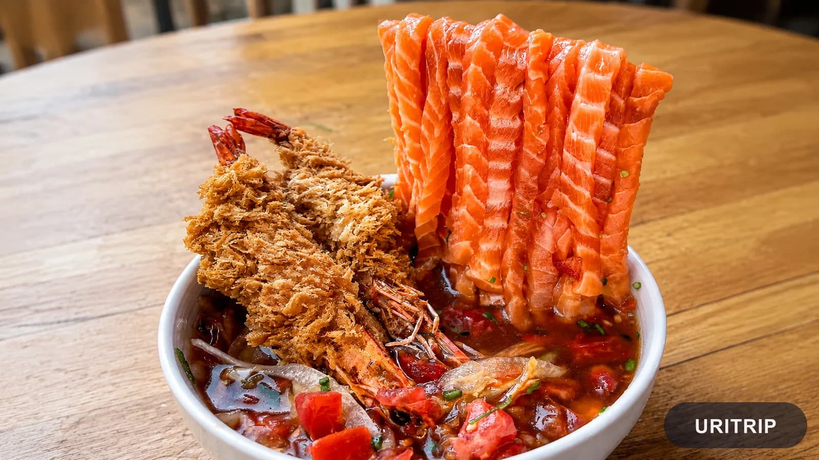 トマトサーモン麺