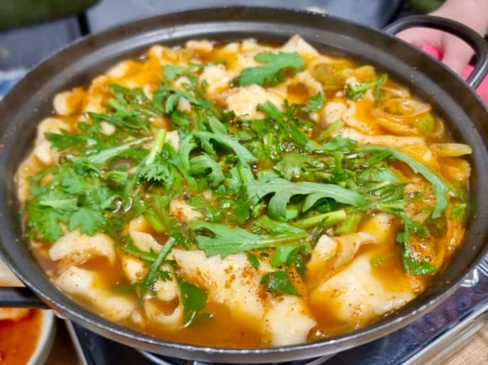 魚介だし韓国式すいとん