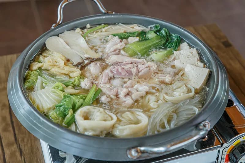 鶏しゃぶの寄せ鍋