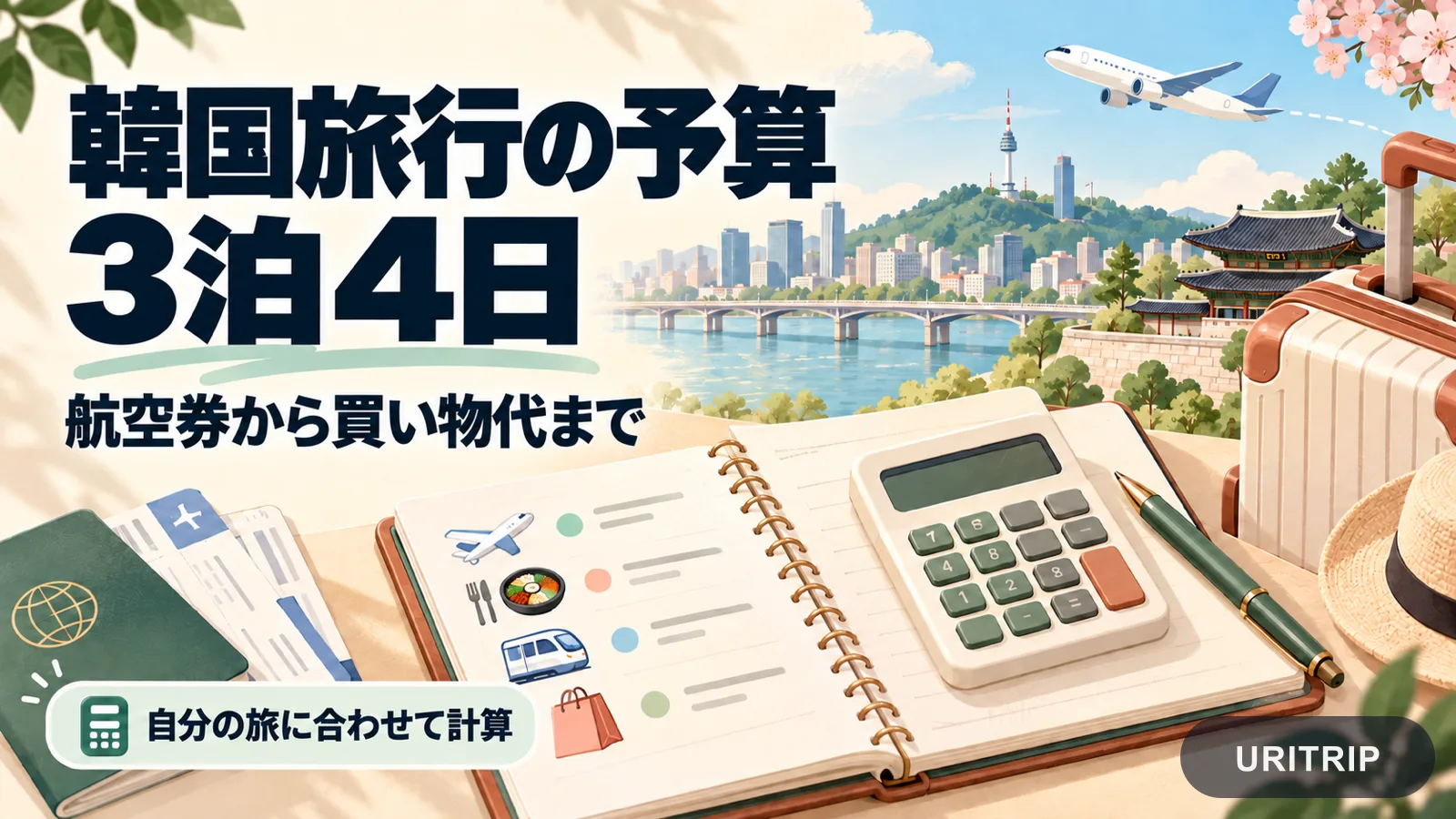 韓国旅行3泊4日の予算はいくら?航空券・ホテル・食費から買い物代まで