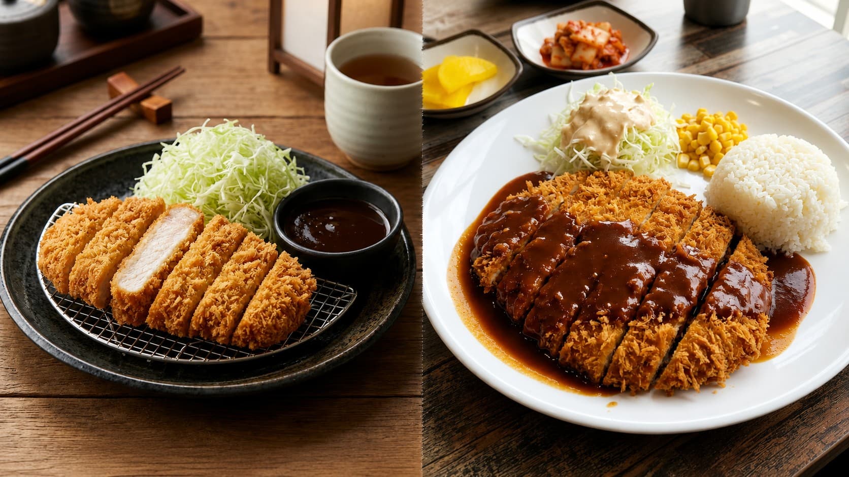 とんかつ vs トンカス:厚みとソースの、別の正解