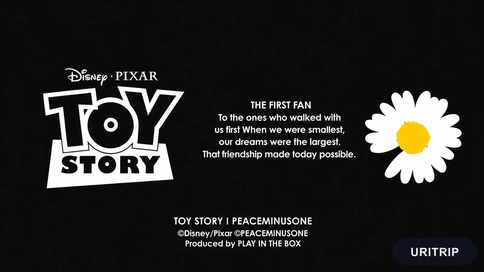 1. PEACEMINUSONE × トイ・ストーリー「THE FIRST FAN」聖水