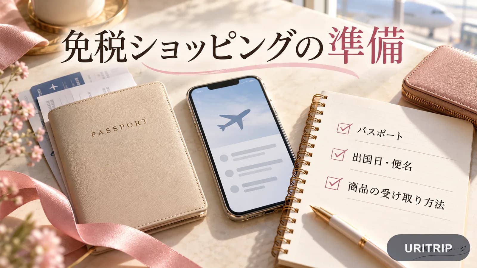 購入にはパスポートと、出国日・便名がわかる航空券情報が必要です