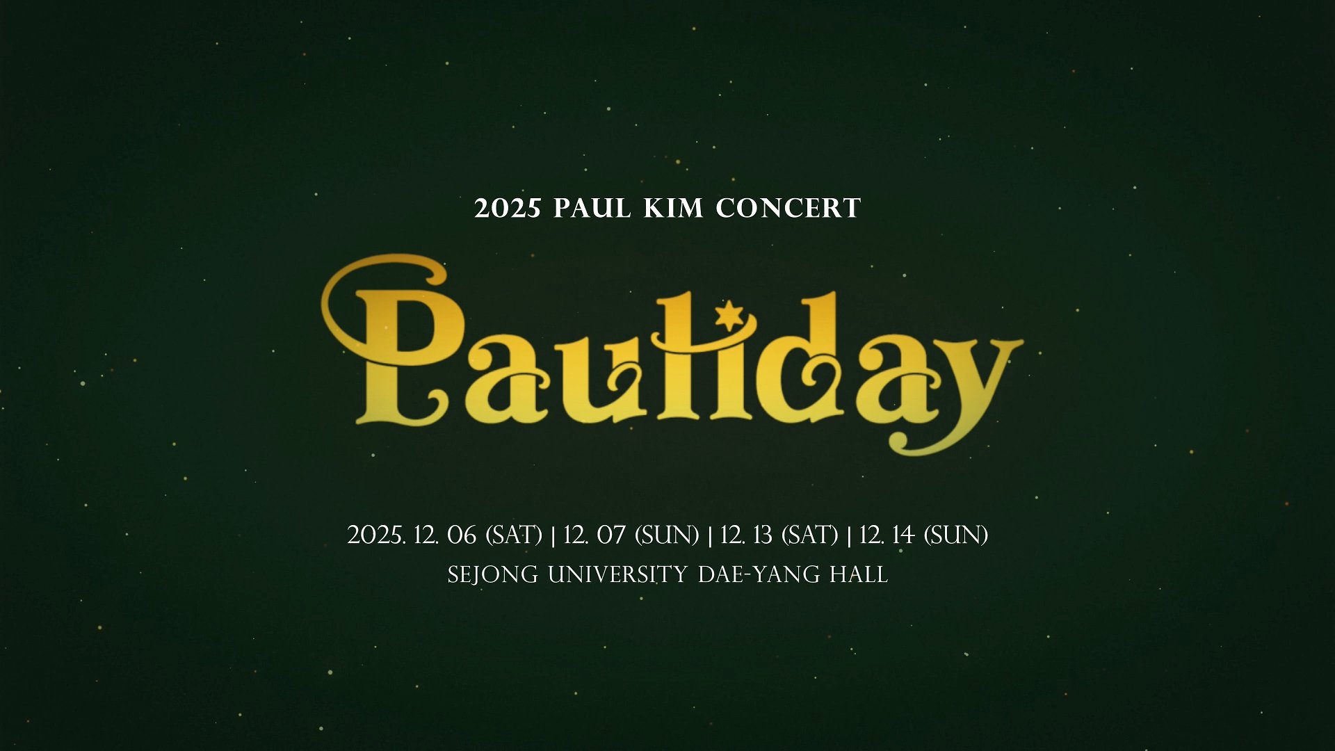 Pauliday: Paul Kim Concert