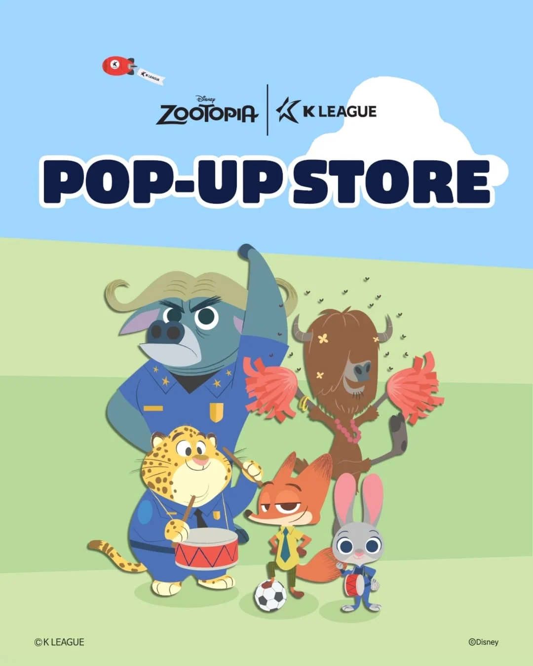 Kリーグ X ズートピア ポップアップ