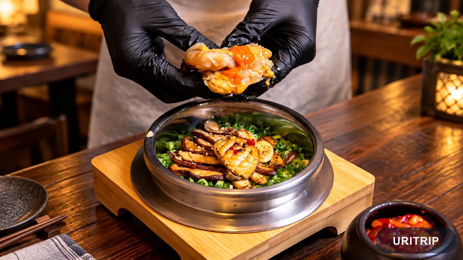 カンジャンケジャン定食と釜炊きご飯の楽しみ方