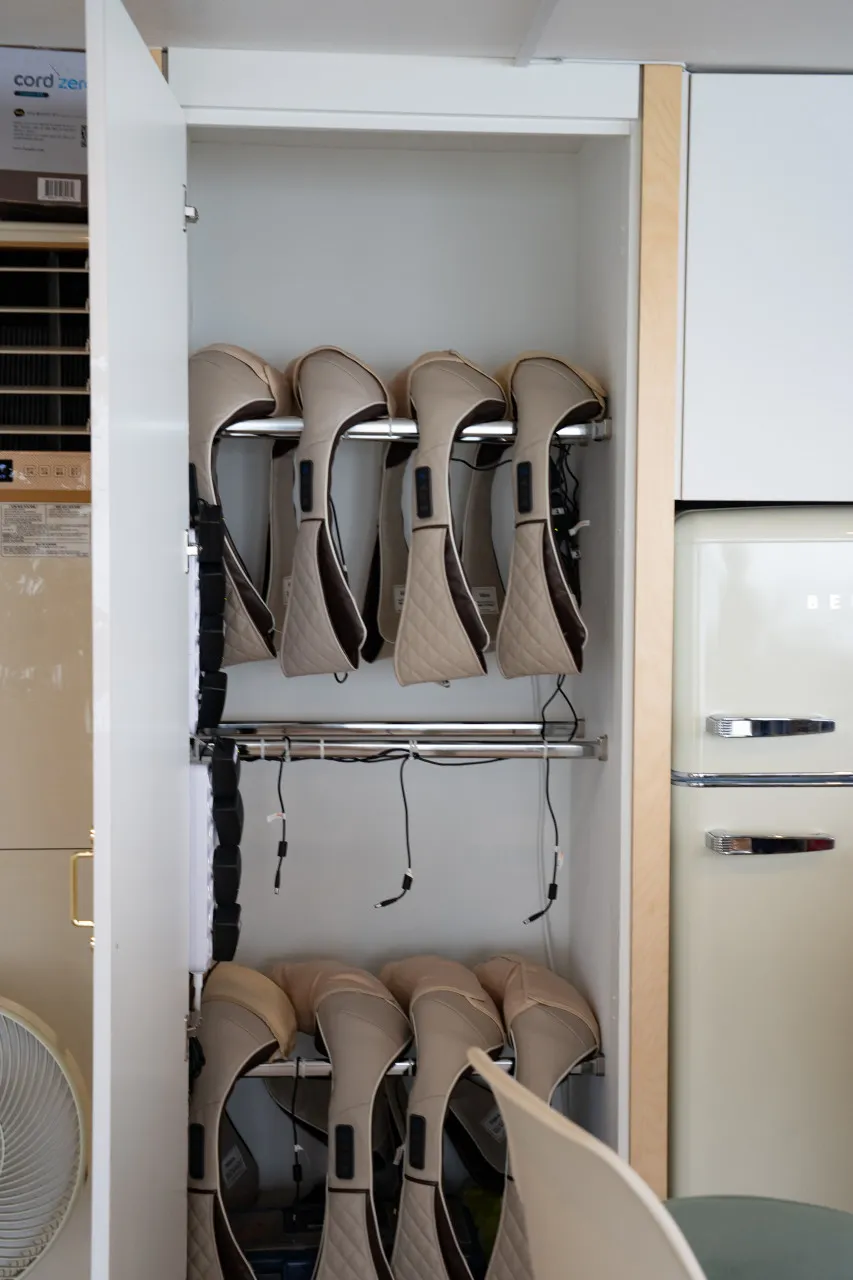 部位を指定して集中的にマッサージ