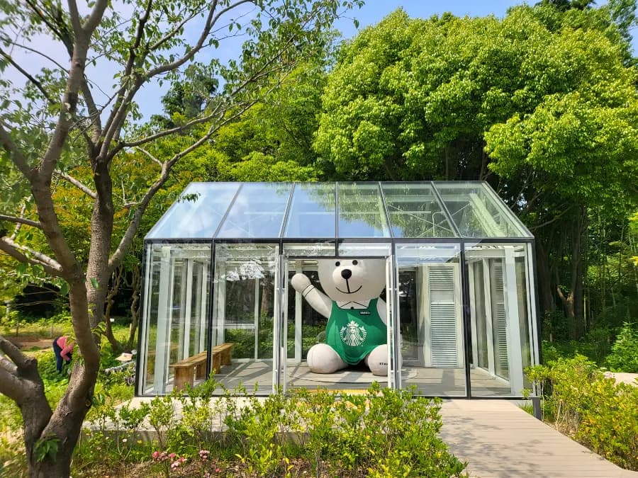 大人気のフォトスポット「ベアリスタ」