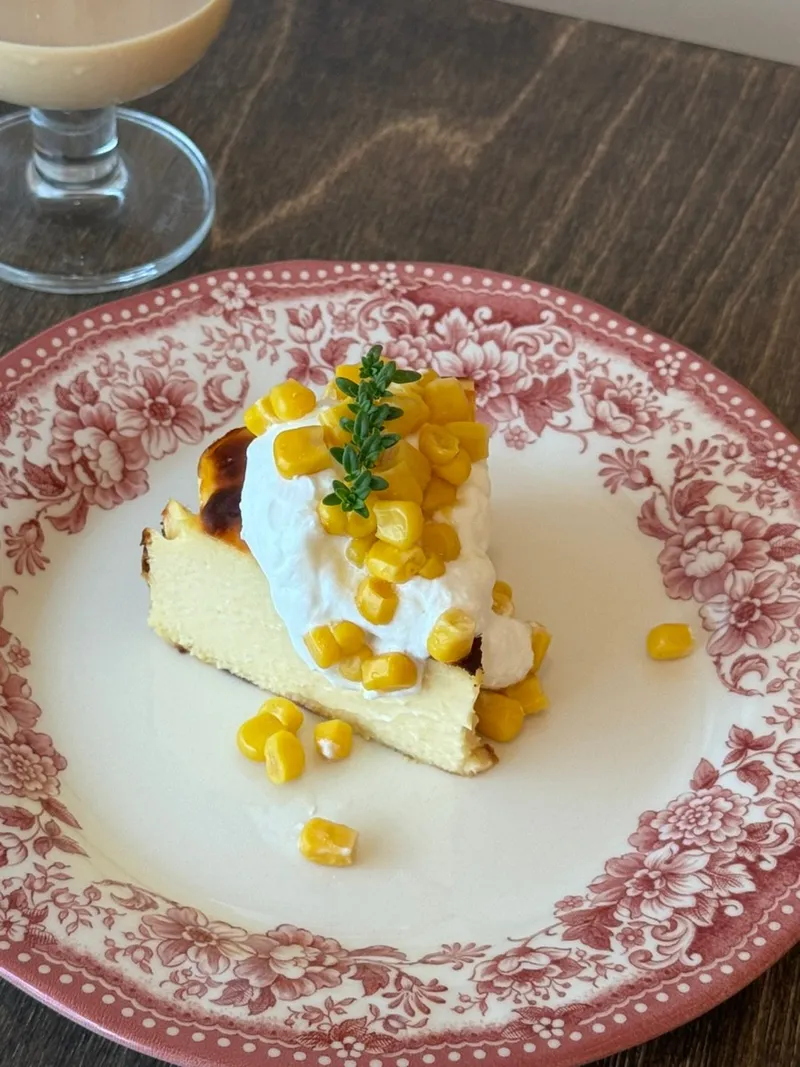 とうもろこしバスクチーズケーキ