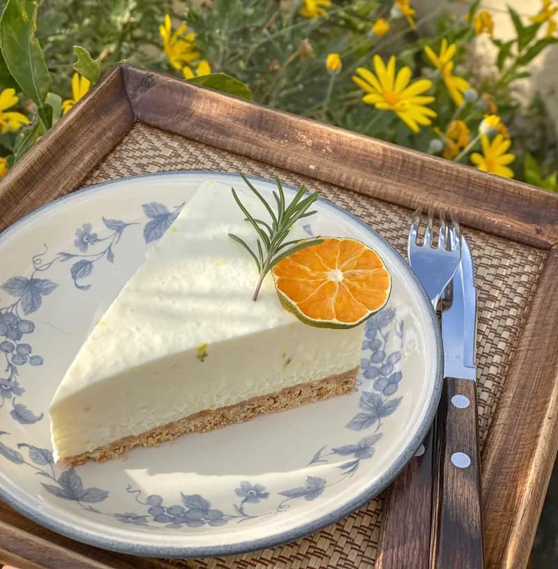 青みかんムースケーキ