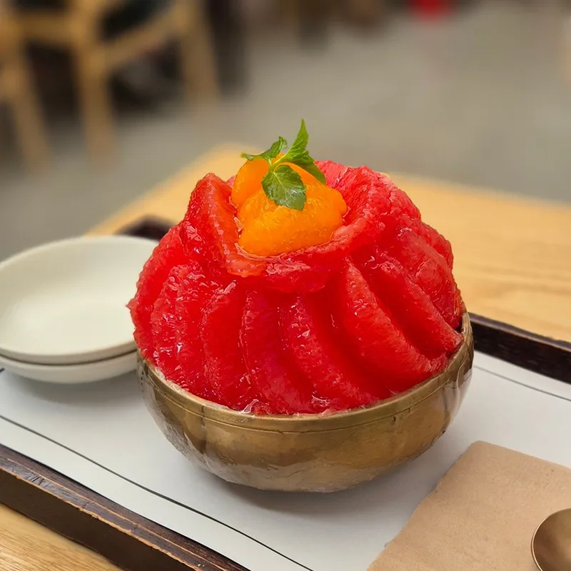 グレープフルーツかき氷