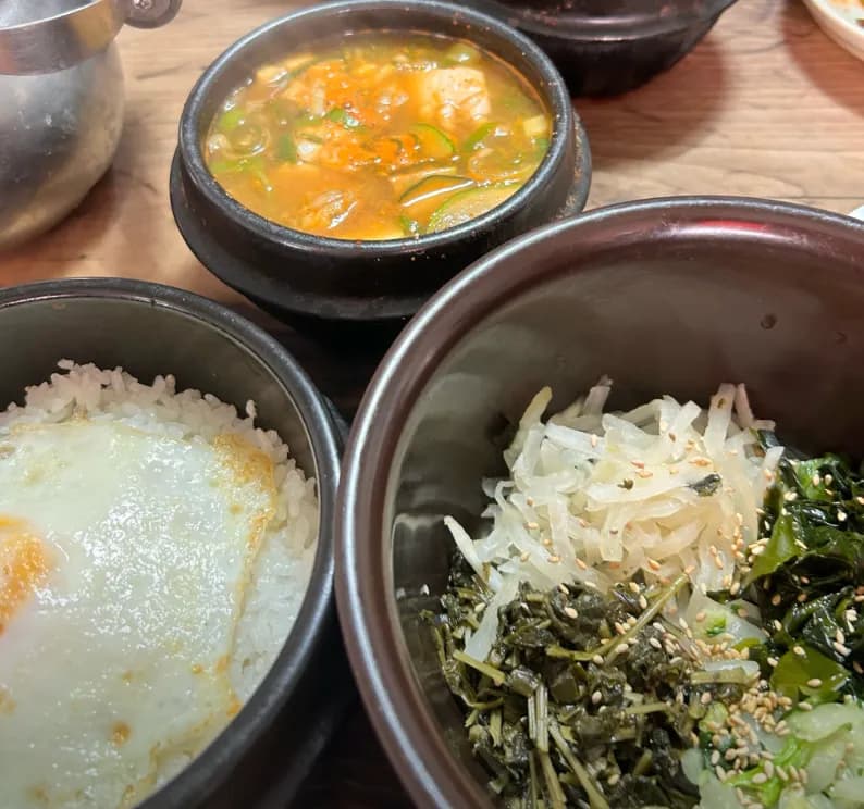 味噌チゲ+石焼ビビンバ