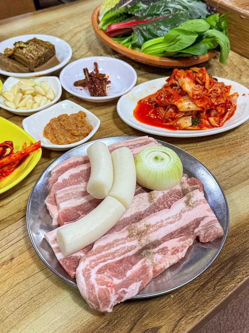 (夜限定) サムギョプサル+キムチチゲ ※ご飯なし/2人前から注文可