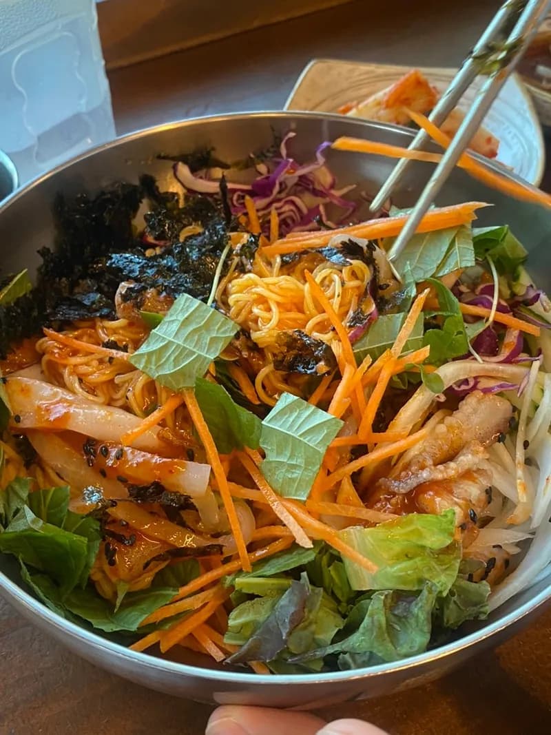 スルメイカ混ぜ素麺