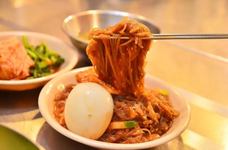 冷麺+韓国式手打ち麺
