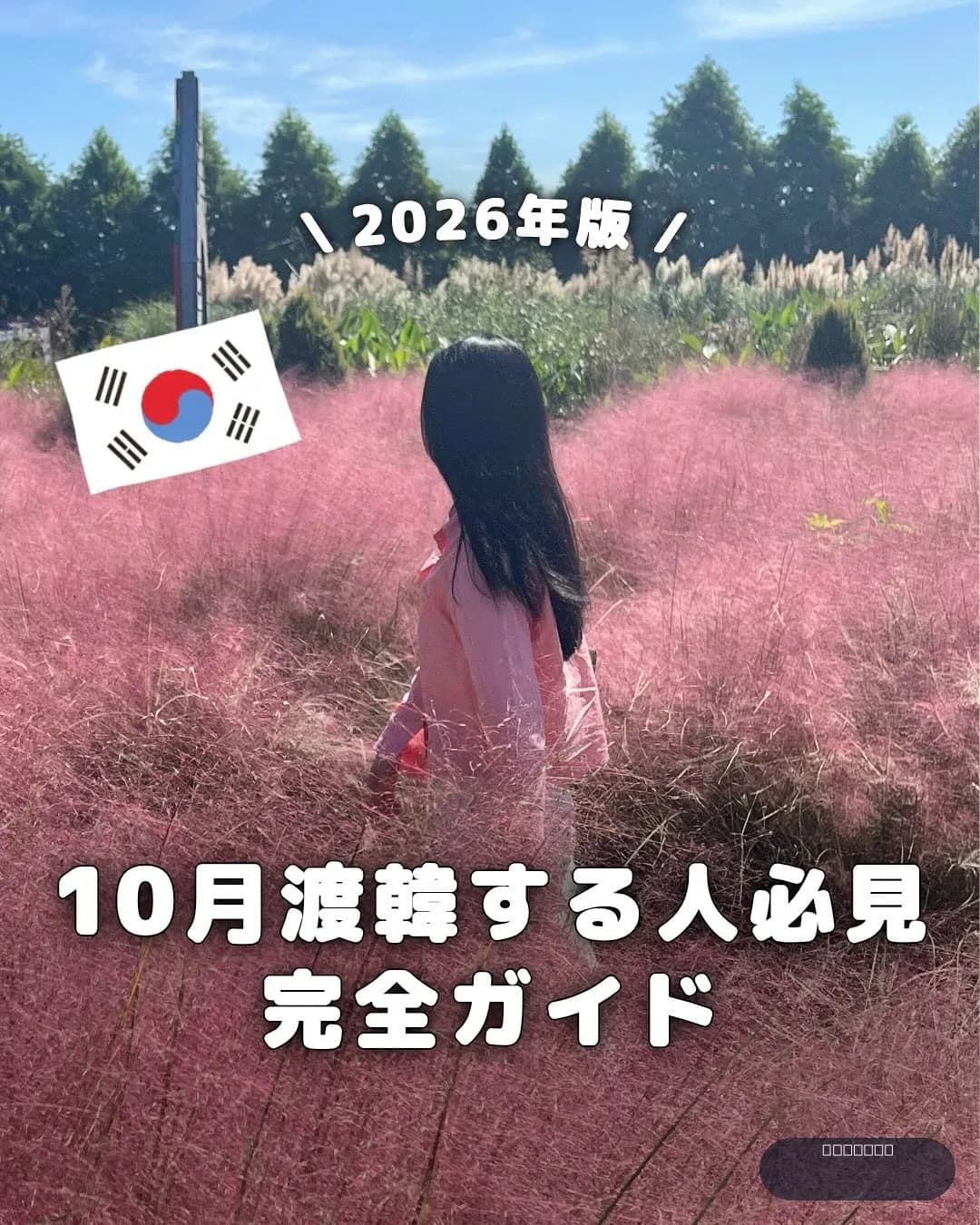 .
{ 10月渡韓する人必見 ! 完全ガイド }
10月になると秋晴れが続いて
旅行しやすい季節が