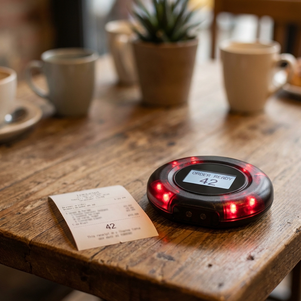 振動ベルを受け取り、待つ