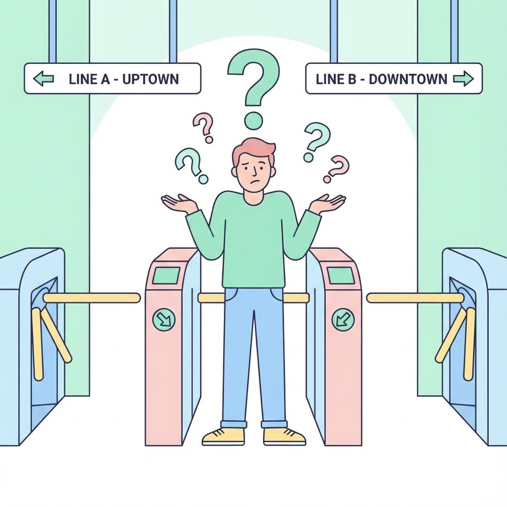 1. 間違った改札に入った