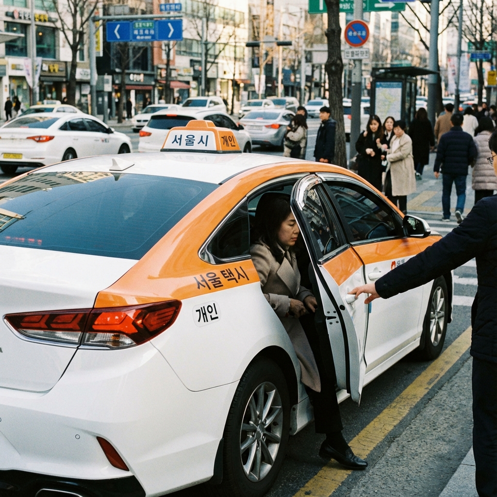 2. タクシーに乗る